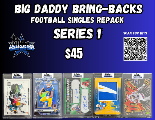 Big Daddy Bring-Backs $45 Football Single Repack Series 1