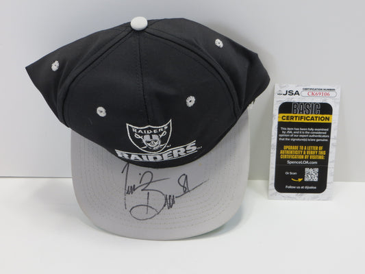 TIM BROWN SIGNED LOS ANGELES OAKLAND RAIDERS HAT Notre Dame JSA COA