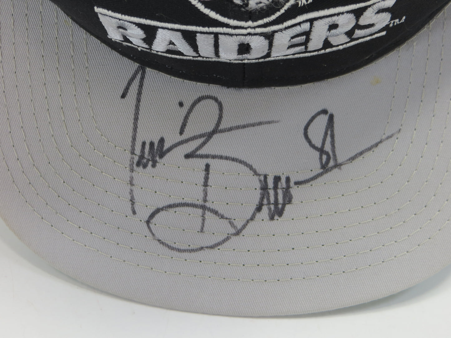 TIM BROWN SIGNED LOS ANGELES OAKLAND RAIDERS HAT Notre Dame JSA COA