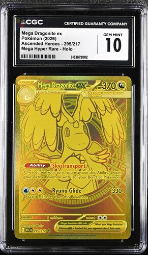 2026 Pokemon - Mega Dragonite ex (Secret) - 295/217 Ascended Heroes CGC 10