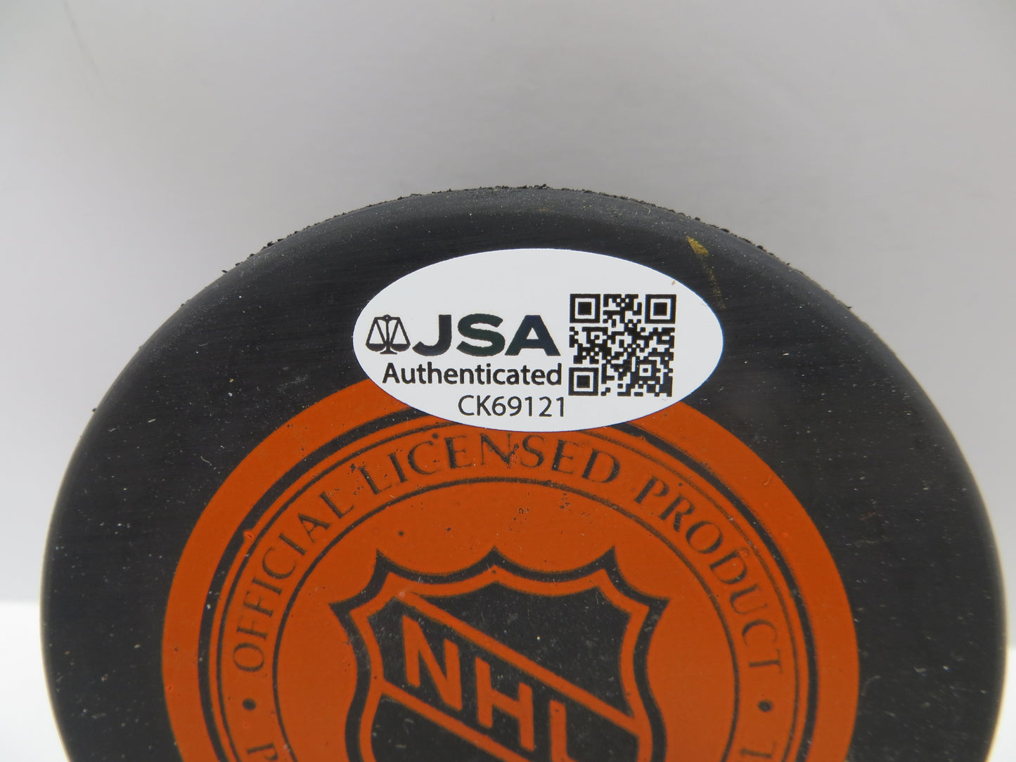 TODD HARVEY SIGNED DALLAS STARS LOGO HOCKEY PUCK JSA COA