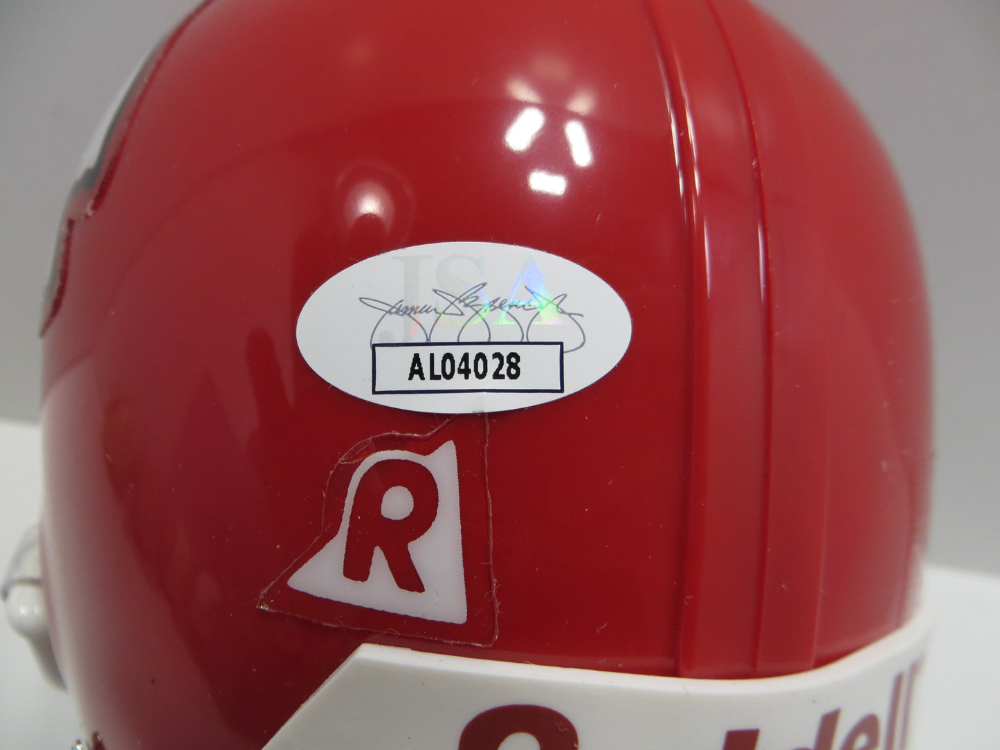 TRENT GREEN SIGNED KANSAS CITY CHIEFS RIDDELL MINI HELMET JSA COA