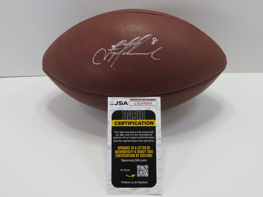 TROY AIKMAN DALLAS COWBOYS SIGNED WILSON FULL SIZE FOOTBALL JSA COA