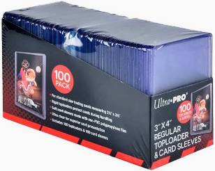 Ultra Pro 3" X 4" Regular Toploader & Penny Sleeves (100ct.)