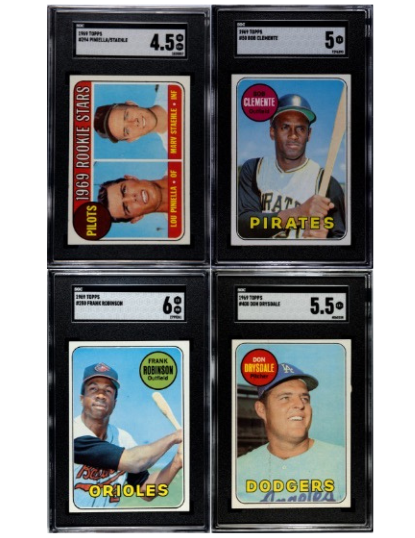 1969 Topps Baseball Complete Set (664) Featuring 23 Graded Cards