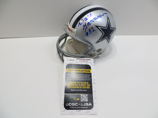 WALT GARRISON SIGNED DALLAS COWBOYS MINI HELMET JSA COA