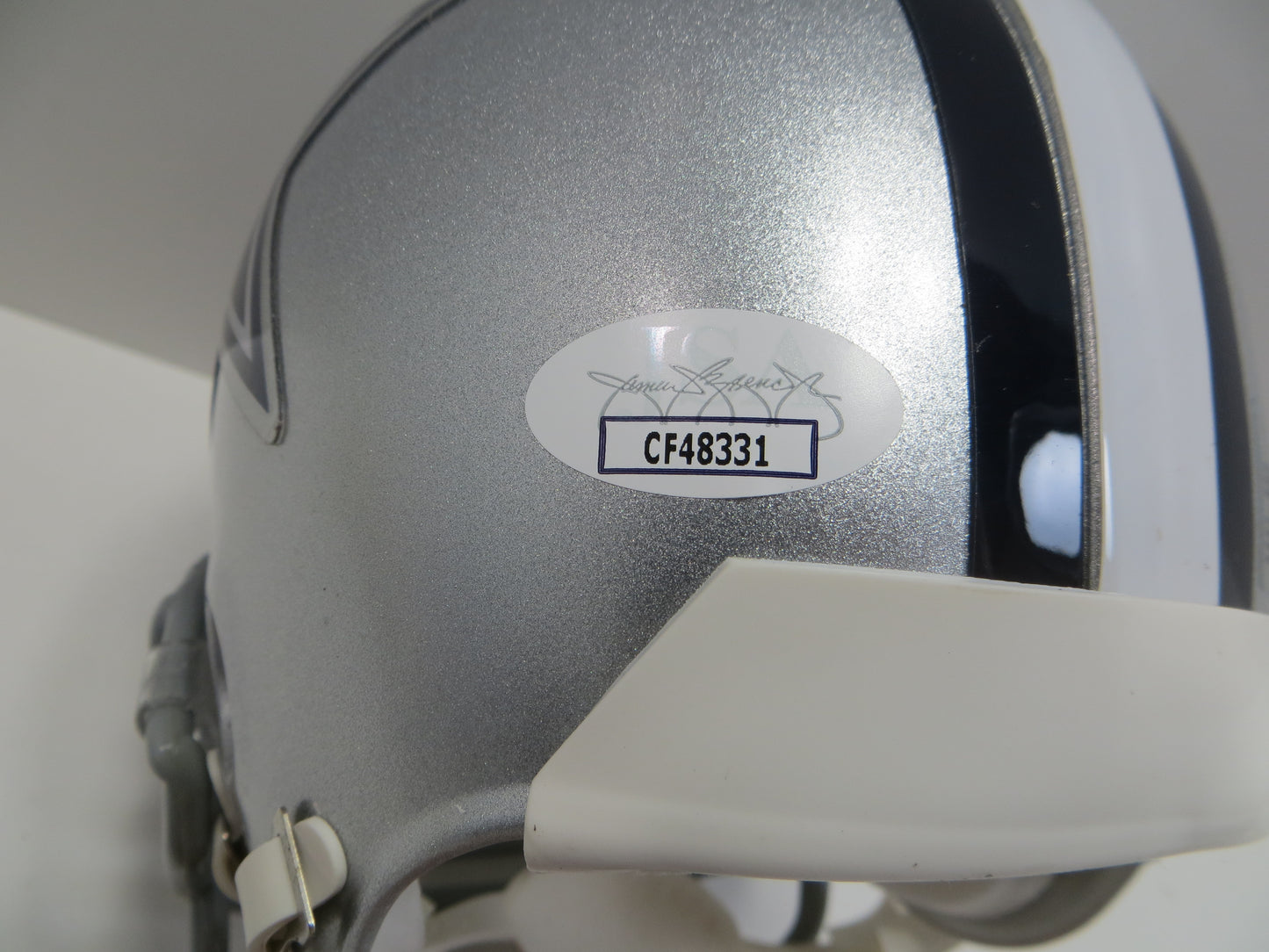 WALT GARRISON SIGNED DALLAS COWBOYS MINI HELMET JSA COA