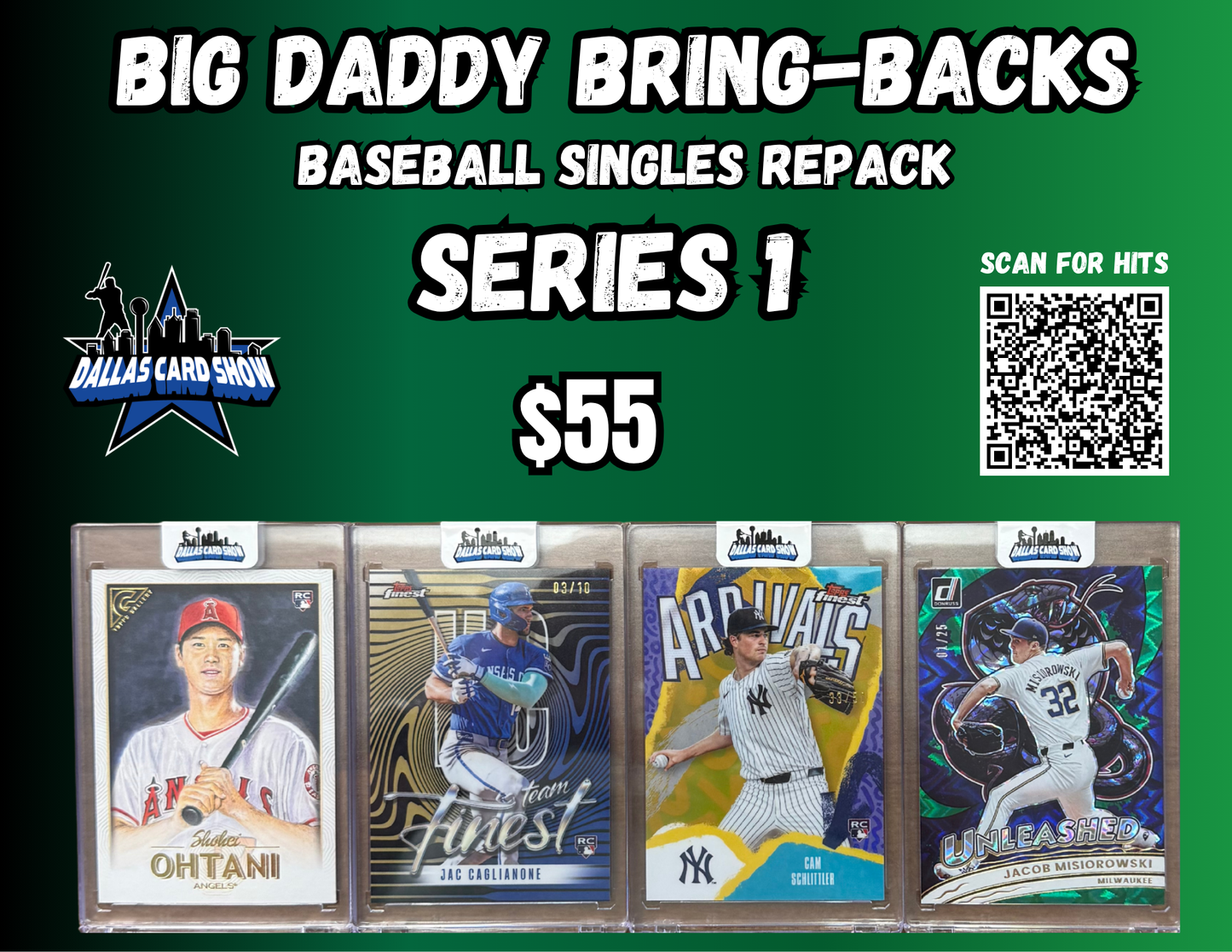 Big Daddy Bring-Backs $55 Baseball Singles Series 1