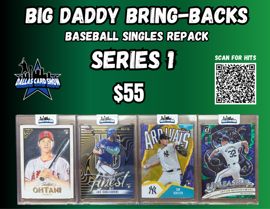 Big Daddy Bring-Backs $55 Baseball Singles Series 1