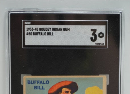 1933-40 Goudey Indian Gum Buffalo Bill 60 SGC 3