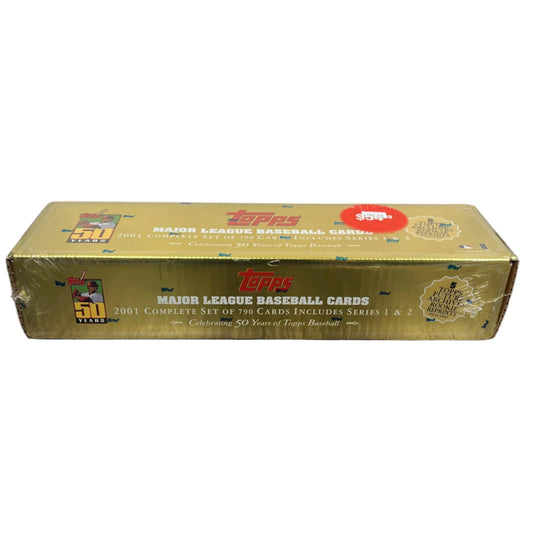 2001 TOPPS BASEBALL COMPLETE FACTORY SEALED GOLD BOX SET - ICHIRO RC