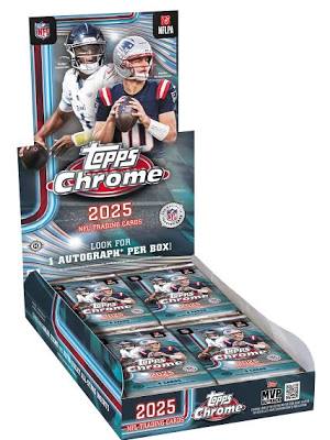 2025 Topps Chrome Football Hobby Box