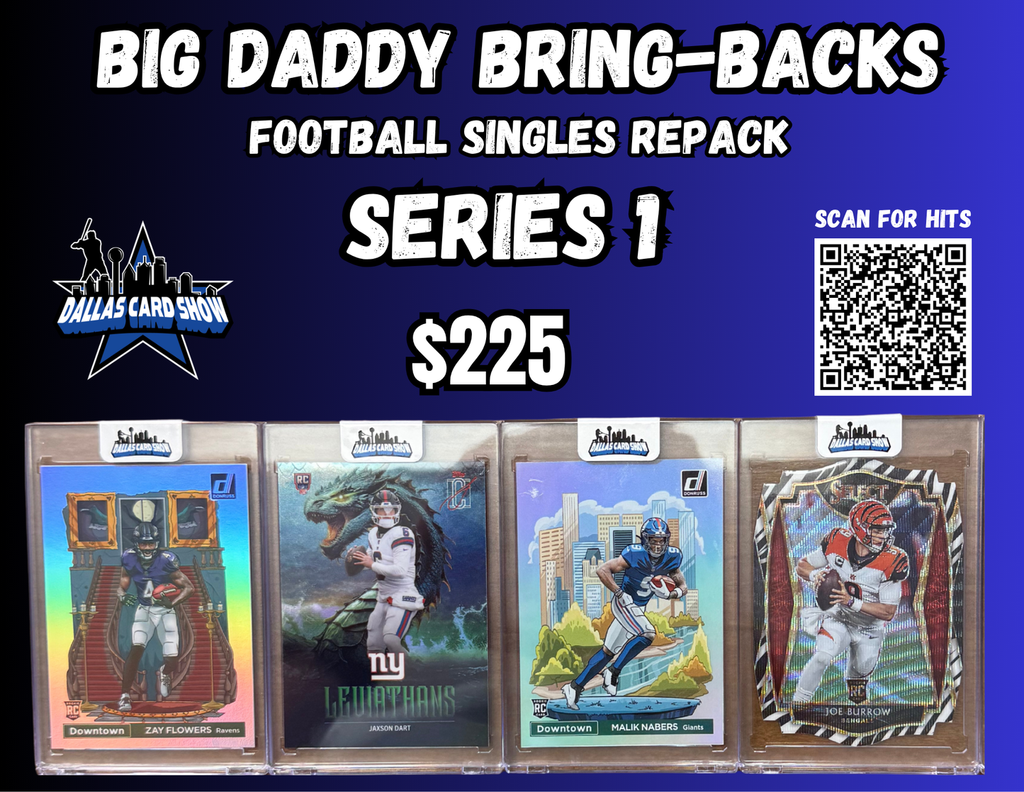 Big Daddy Bring-Backs $225 Football Singles Repack series 1