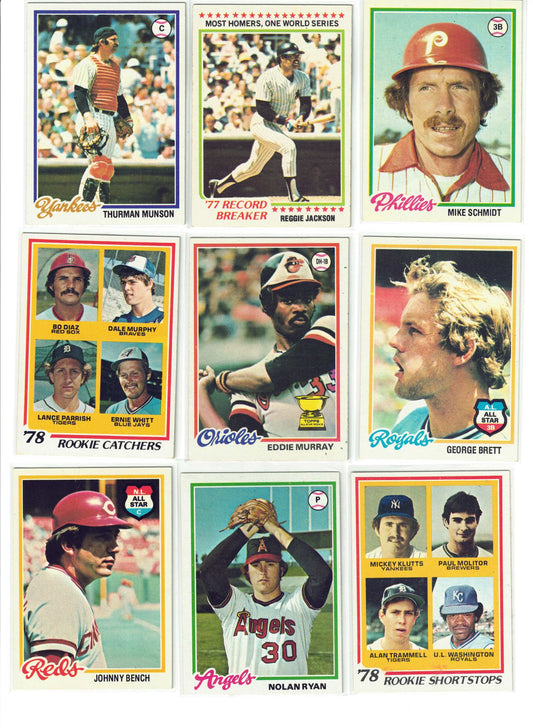 1978 Topps Baseball Complete Set (726) MOLITOR MURRAY ROOKIE RC