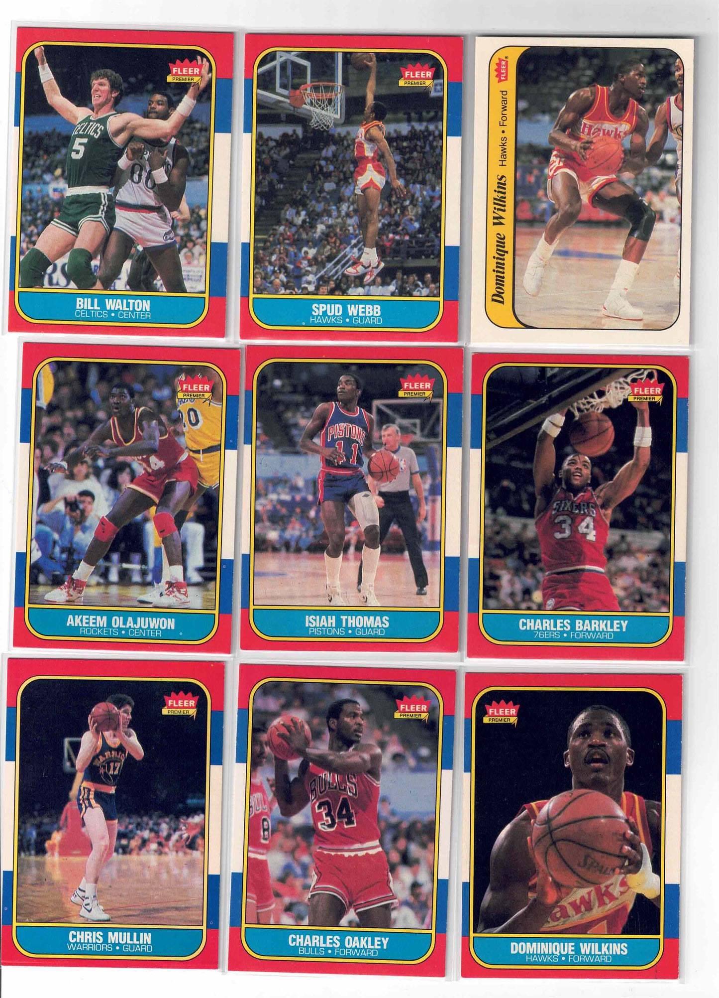 1986-87 Fleer Complete Set 1-132 w/Stickers Michael Jordan RC BGS 6.5 PSA 6