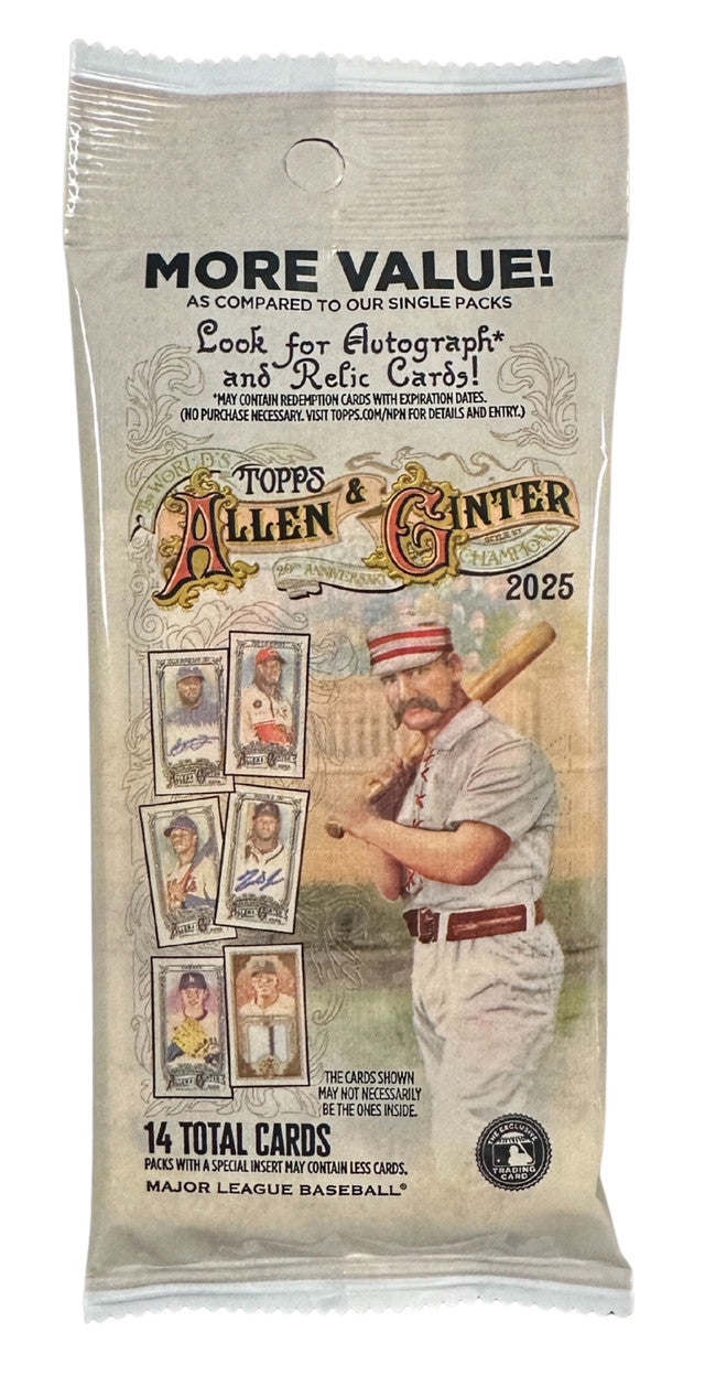 2025 TOPPS ALLEN & GINTER BASEBALL FAT PACK