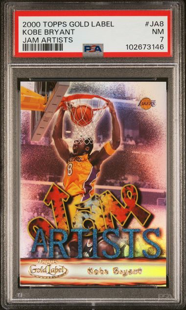 2000 Topps Gold Label Kobe Bryant Jam Artists #JA8 PSA 7