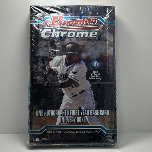 2004 Bowman Chrome Baseball Hobby Box Factory Sealed
