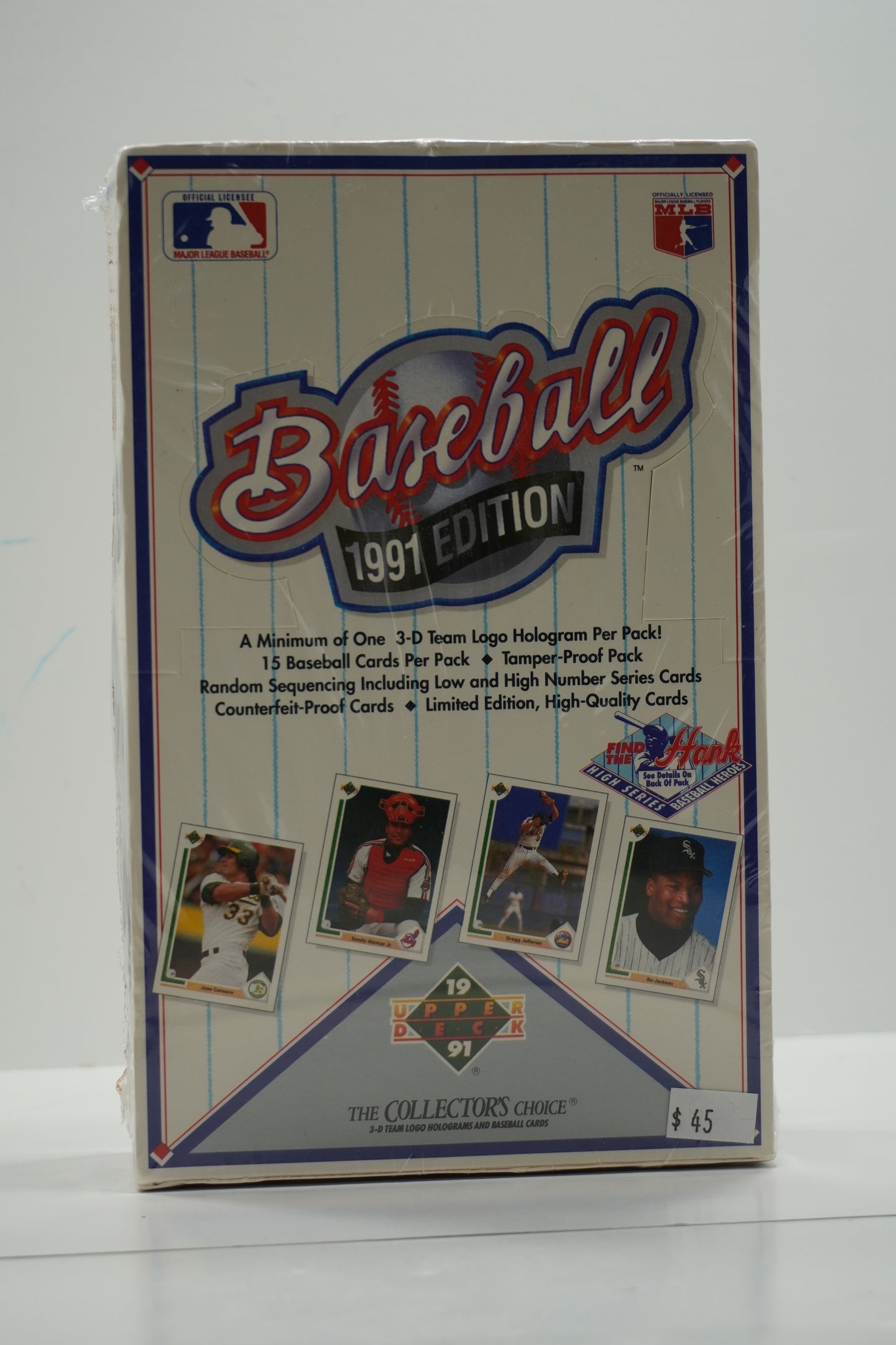 1991 Upper Deck Baseball Edition Find the Hank Hobby Box