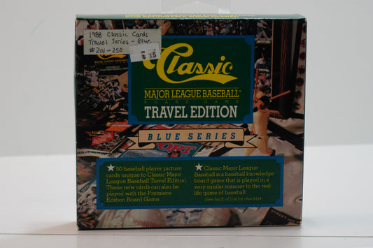 1988 CLASSIC GAMES BASEBALL TRAVEL EDITION BLUE SERIES 50 CARD SET SEALED