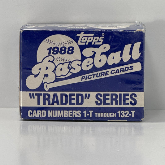 1988 TOPPS BASEBALL TRADED SERIES COMPLETE SET OF 132 CARDS