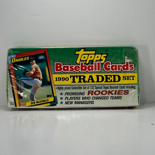 1990 Topps Traded Complete Baseball Card Set NEW Factory Sealed Box 132 Cards