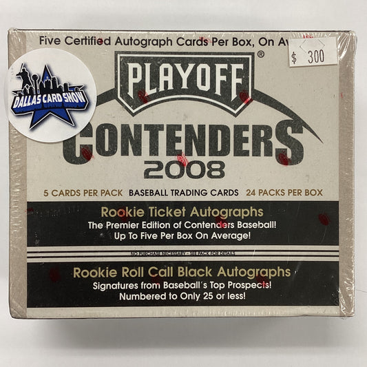 2008 Playoff Contenders Baseball Box
