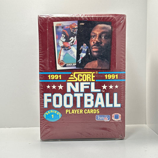 1991 Score Series 1 NFL Football Trading Cards Sealed Box Packs