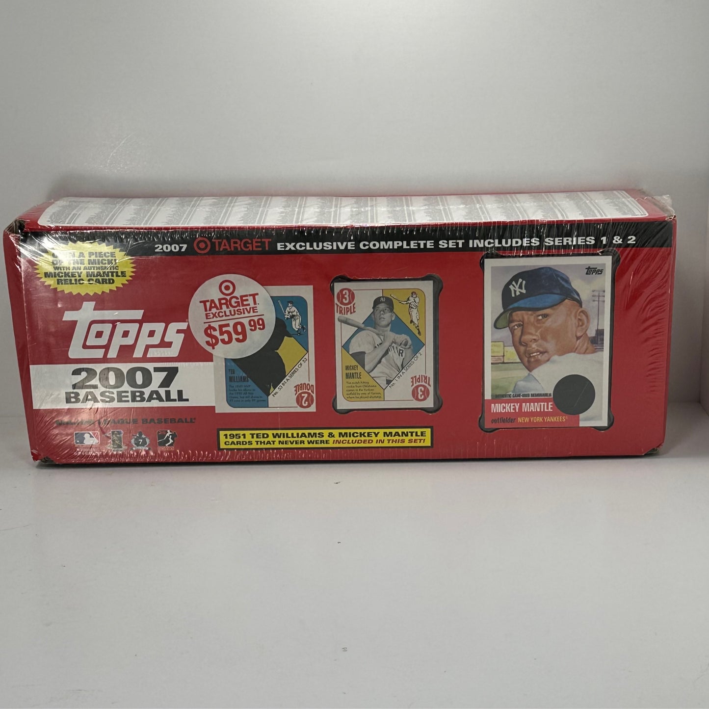 2007 Topps Baseball Complete Set FACTORY SEALED Target Mickey Mantle Relic