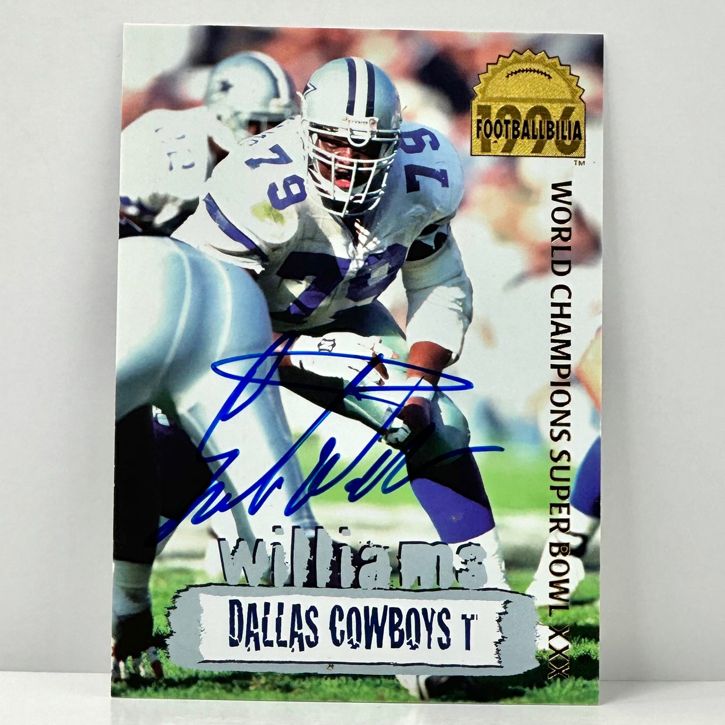 1996 Collector's Edge Cowboybilia Auto #DCA-18 Erik Williams Cowboys #d /4000