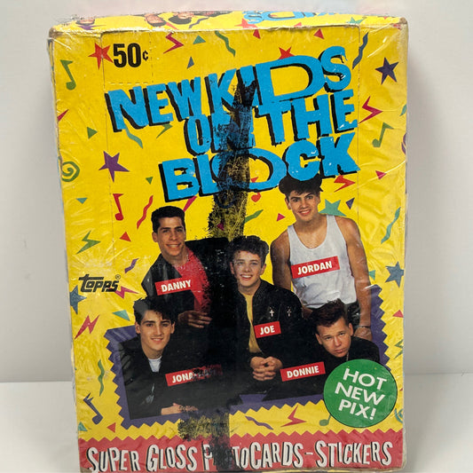 1989 Topps New Kids On The Block Trading Cards Wax Box