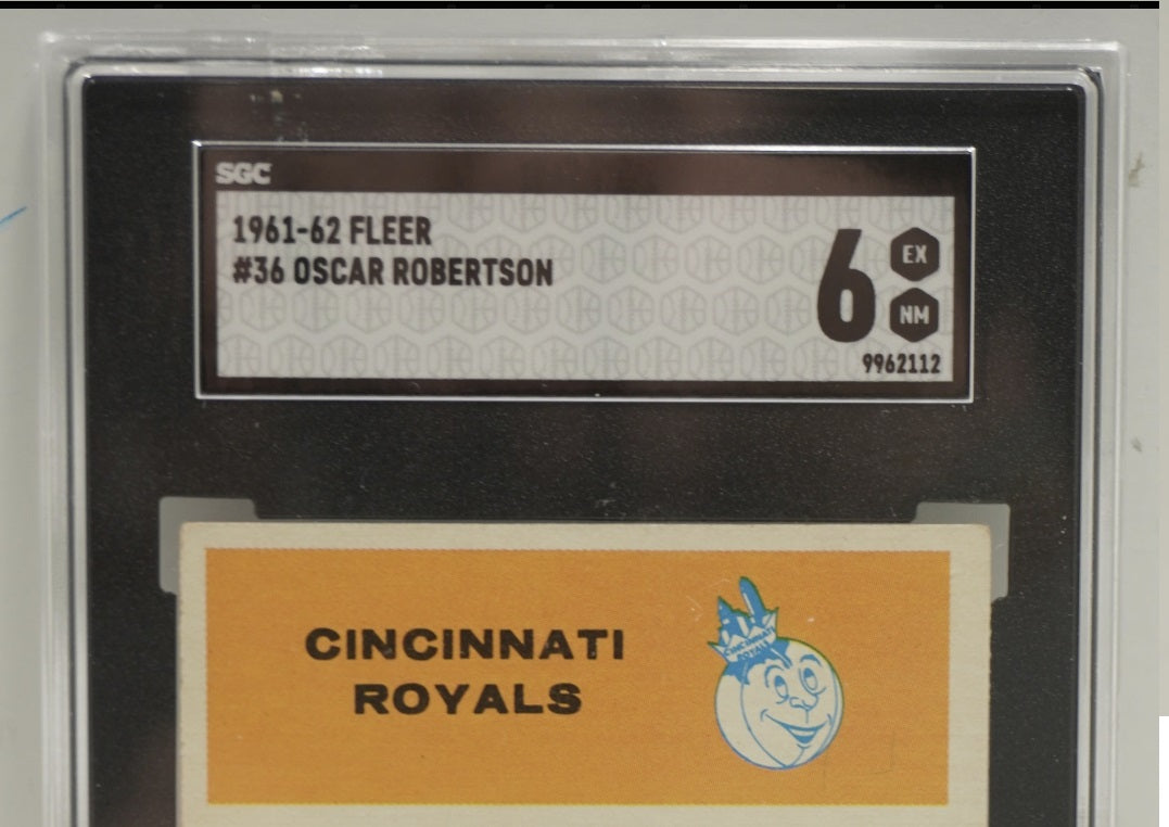 1961-62 FLEER Oscar Robinson #36 SGC 6 CINCINNATI ROYALS