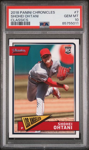 2018 Panini Chronicles Shohei Ohtani Classics ROOKIE #7 PSA 10