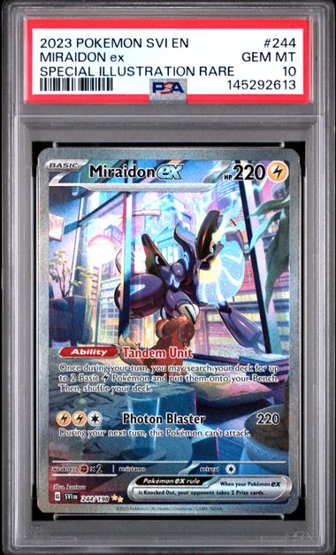 2023 Pokemon - Miraidon ex (SIR) - 244/198 S&V Base Set PSA 10