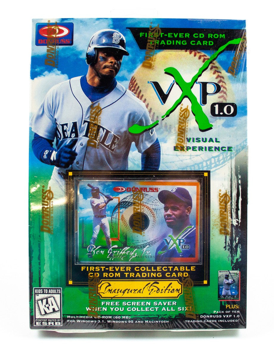 1997 Donruss VXP 1.0 CD Roms Box KEN GRIFFEY JR w/ Pack of 10 Cards