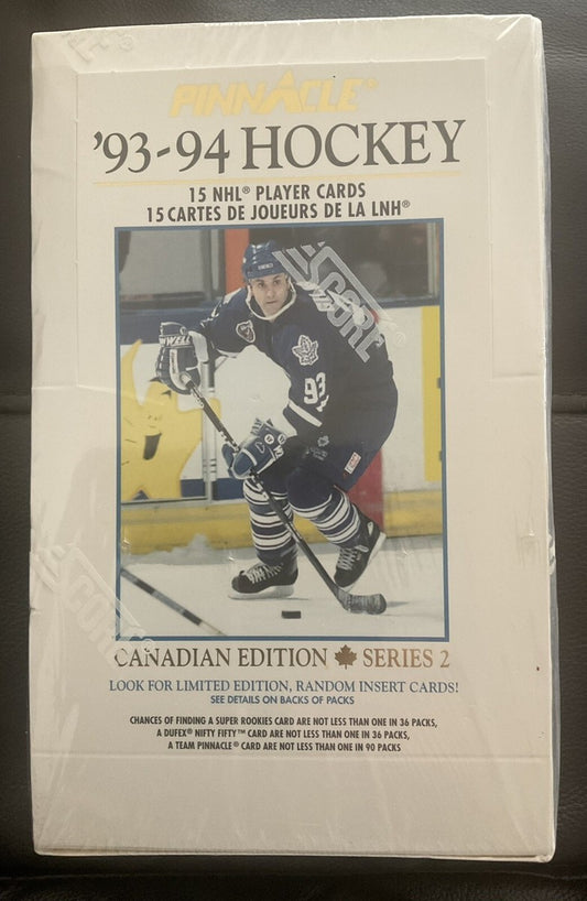 1993-94 Pinnacle Hockey Series 2 Sealed Box - Canadian Edition