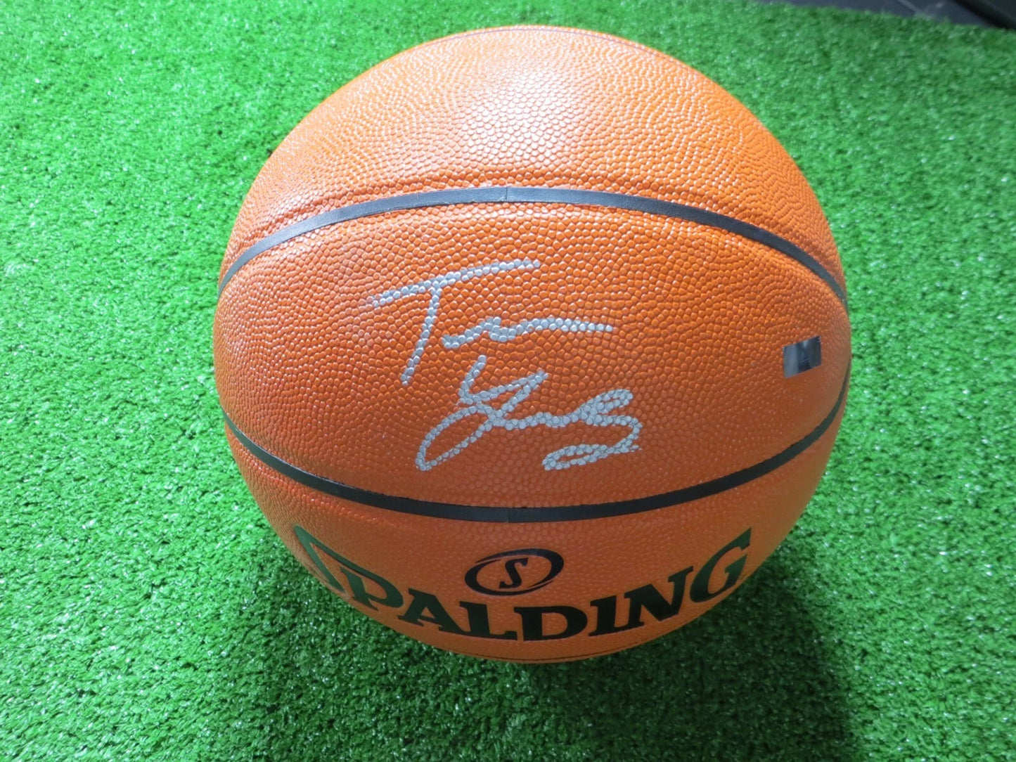 TRAE YOUNG ATLANTA HAWKS SIGNED FULLSIZE BASKETBALL PANINI AUTHENTIC