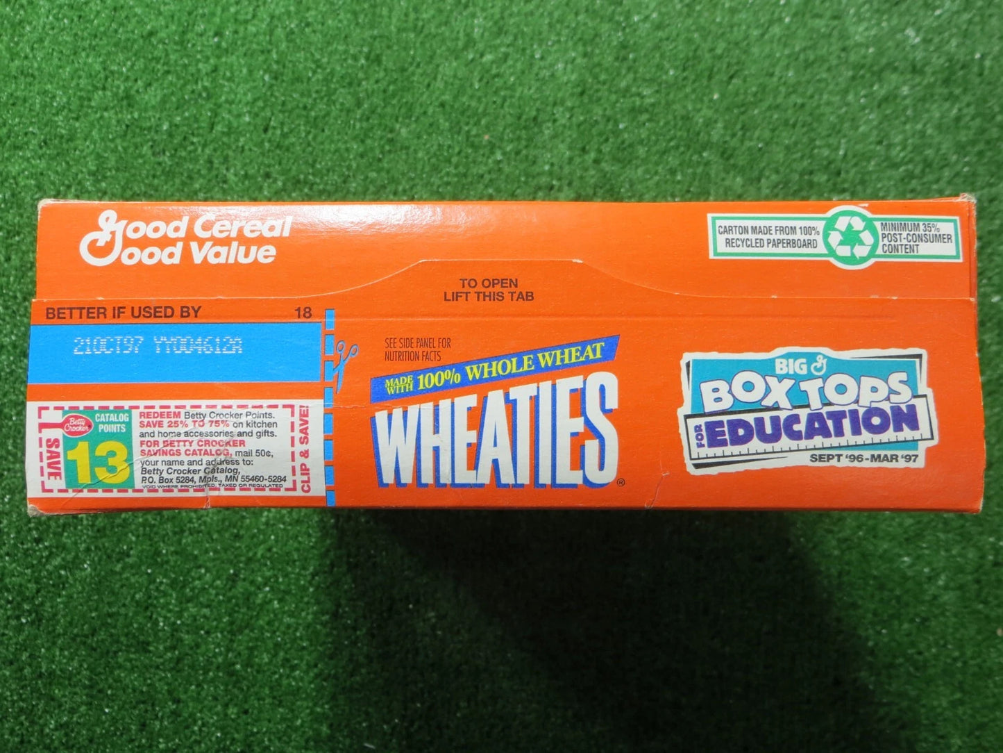 ROGER STAUBACH DALLAS COWBOYS WHEATIES SIGNED Super Bowl VI CEREAL BOX JSA