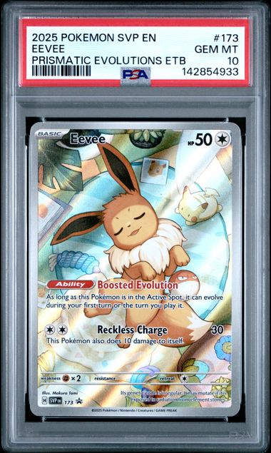 2025 Pokemon - Eevee ex (Illustration Rare) - SVP173 ETB Promos PSA 10