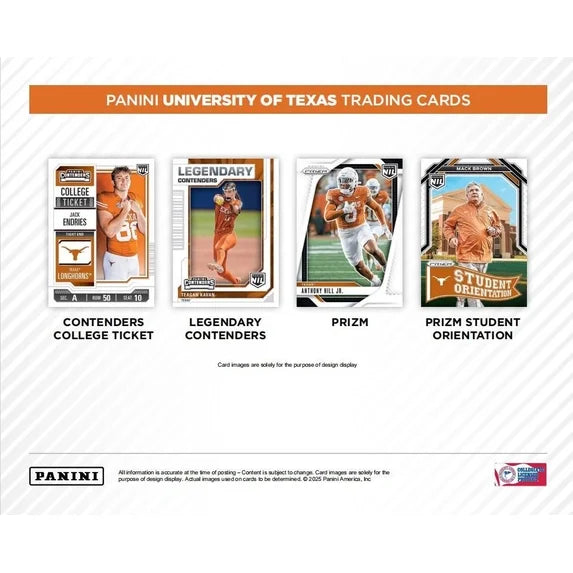 2025 Panini University of Texas NIL Hobby Box