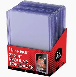 Ultra Pro 3" X 4" Ultra Clear Regular Toploader 25ct